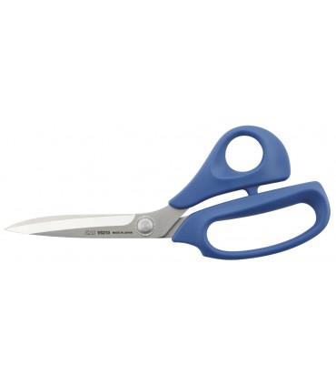 Kaï 5210.b Ciseaux universels/couturières 21 cm inox, anneaux bleus. Livrés avec un étui protecteur.