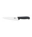 Victorinox 5.2003.15 Couteau éminceur/cuisine, lame 15 cm inox, manche fibrox noir.