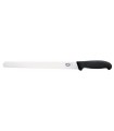 Victorinox 5.4233.36 Couteau à jambon, lame à dents 36 cm inox, manche fibrox noir.