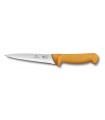 Victorinox 5.8412.15 Couteau désosser/saigner, lame 15cm inox, manche grillon® jaune.