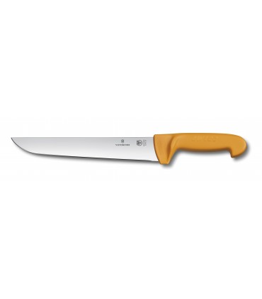 Victorinox 5.8431.26 Couteau, lame 26 cm inox, manche grillon® jaune.