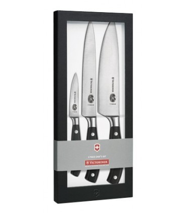 Victorinox 7.7243.3 Coffret chef 3 p. forgés Grand Maître 7.7203.08G - 7.7203.20G - 7.7403.20G, manche en polyoxyméthylène