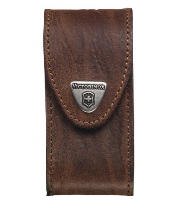 Victorinox 4.0545 Étui cuir marron  pour couteaux 91 mm de 15 à 23 pièces.