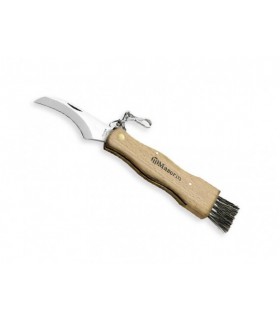 Maserin 6800.h Couteau lame  acier inoxydable manche 11 cm   en bois de hêtre teinte clair