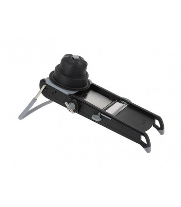 De Buyer 2015.03 Mandoline SWING PLUS acier inox/polymère, double lame horizontale (lisse et ondulée), double-peigne julienne