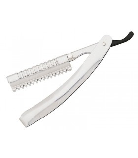 Ama 2469 Rasoir à effiler AMA inox, lame interchangeable livré avec une lame